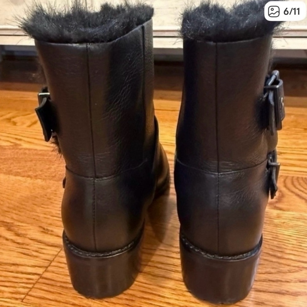 COLE HAAN NEELA SLIP ON LEATHER ANKLE BOOTS size 6.5 - Picture 6 of 11